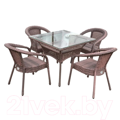 Стол садовый AIKO Deco 7034П стол-3 квадратный 90x90x75- фото2