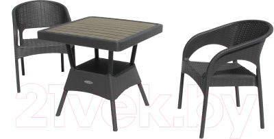 Комплект садовой мебели Ellastik Plast Ola Dom S-GS03+K-GS03- фото2