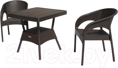 Комплект садовой мебели Ellastik Plast Ola Dom S-GS01+K-GS01- фото2
