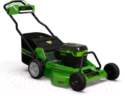 Газонокосилка электрическая Greenworks 2519207- фото9