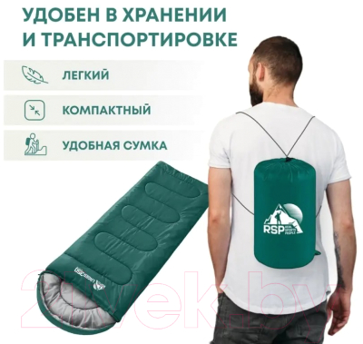 Спальный мешок RSP Outdoor Lager 350 / SB-LAG-350-GN-R- фото5