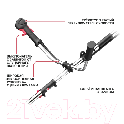 Триммер аккумуляторный P.I.T PTR20H-380A- фото4