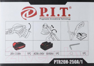 Триммер аккумуляторный P.I.T PTR20H-250A- фото10