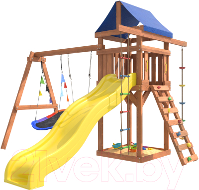 Игровой комплекс National Tree Company С качелями лодочка и овальным гнездом IgroWoods / ДП-7- фото2