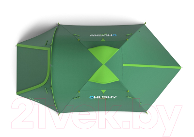Палатка Husky Bizon Plus 4P (зеленый)- фото4
