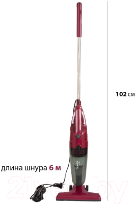 Вертикальный пылесос Pioneer VC460S (wine maroon)- фото5