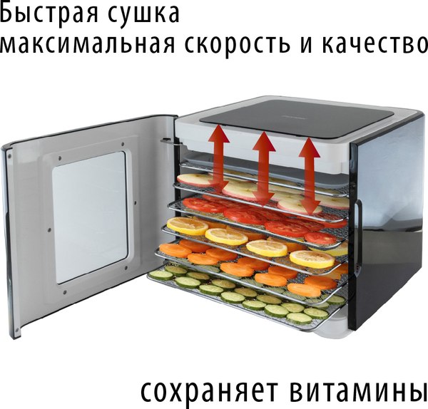 Сушильный шкаф для овощей и фруктов Pioneer FD906D- фото10