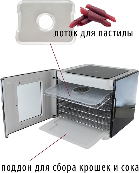 Сушильный шкаф для овощей и фруктов Pioneer FD906D- фото7