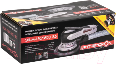 Эксцентриковая шлифовальная машина Интерскол Бесщеточная ЭШМ-150/350Э 2.5 (799.1.0.70)- фото4