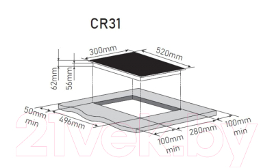 Электрическая варочная панель ZORG CR31 BL- фото2