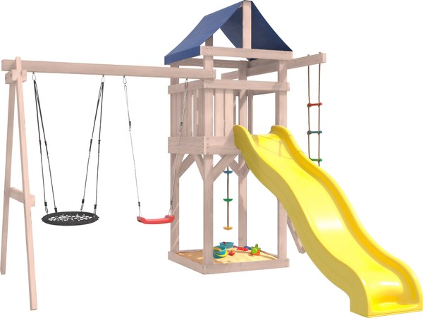 Игровой комплекс National Tree Company С качелями лодочка и гнездом IgroWoods / ДНП-3 - фото