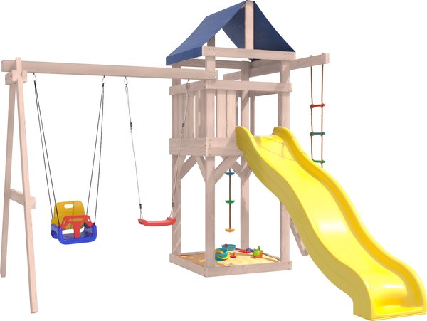 Игровой комплекс National Tree Company С качелями лодочка и 3 в 1 IgroWoods / ДНП-5 - фото