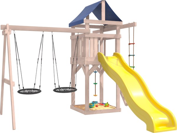 Игровой комплекс National Tree Company С качелями гнездо IgroWoods / ДНП-6 - фото