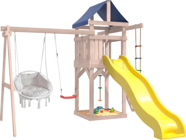Игровой комплекс National Tree Company С качелями лодочка и креслом с подушкой IgroWoods / ДНП-10- фото
