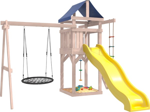 Игровой комплекс National Tree Company С качелями гнездо IgroWoods / ДНП-12 - фото