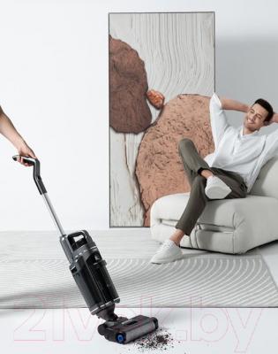 Вертикальный пылесос Redkey Cordless Vacuum Cleaner Wet Dry W12 Pro (серый)- фото10