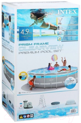 Каркасный бассейн Intex Prism Frame Clearview 26722- фото2
