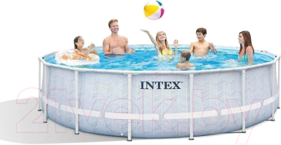 Каркасный бассейн Intex Prism Frame Chevron 26746- фото2