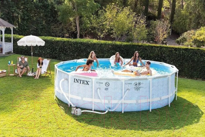 Каркасный бассейн Intex Prism Frame Chevron 26746- фото4