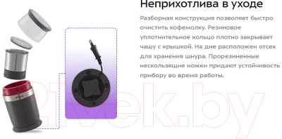 Кофемолка Kitfort КТ-7242- фото6