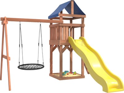 Игровой комплекс National Tree Company Классик с качелями гнездо 100см IgroWoods / ДКП-12- фото