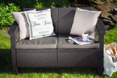 Диван садовый Keter Corfu II Love Seat / 258946- фото3