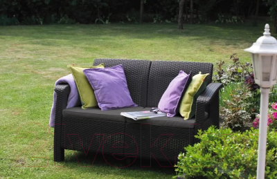 Диван садовый Keter Corfu II Love Seat / 258946- фото4