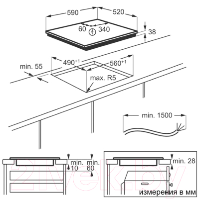 Электрическая варочная панель Electrolux EHF6232FOK- фото6