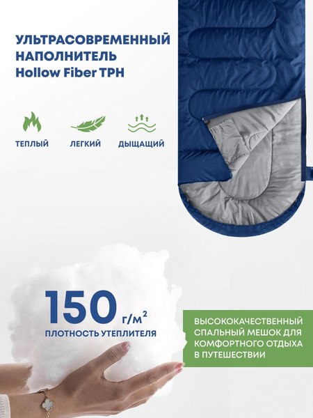Спальный мешок RSP Outdoor Sleep 150 / SB-SLE-150-B-L- фото9
