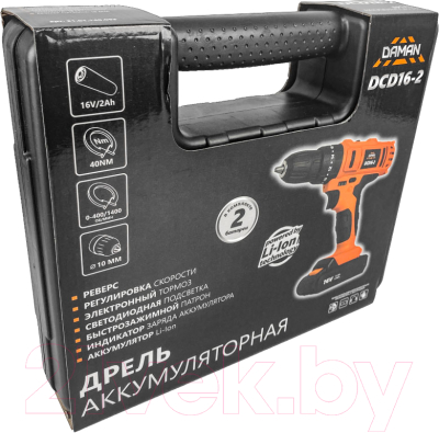 Аккумуляторная дрель-шуруповерт Daman DCD16-2- фото6
