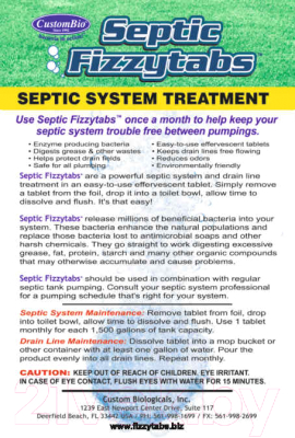 Биоактиватор CustomBio Septic Fizzytabs- фото2