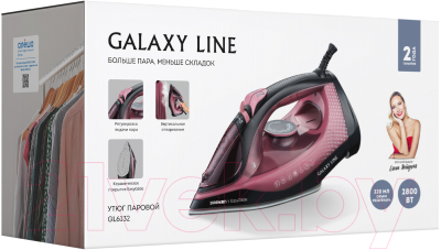 Утюг Galaxy Line GL 6132 (розовый/черный)- фото5