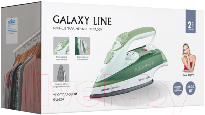 Утюг Galaxy Line GL 6134 (зеленый/белый)- фото5