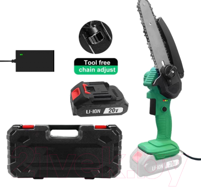Пила цепная аккумуляторная Zitrek GreenSaw 20 Extra Power / 082-1851-1- фото2