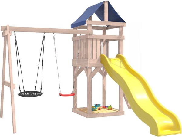 Игровой комплекс National Tree Company С качелями лодочка и гнездом IgroWoods / ДКНП-3- фото