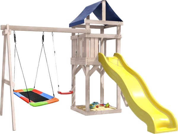 Игровой комплекс National Tree Company С качелями лодочка и прямоугольным гнездом IgroWoods / ДКНП-9- фото