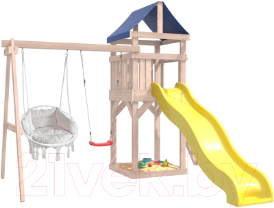 Игровой комплекс National Tree Company С качелями лодочка IgroWoods / ДКНП-10- фото