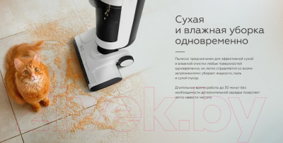 Вертикальный пылесос BQ VCA1001W (белый/черный)- фото8