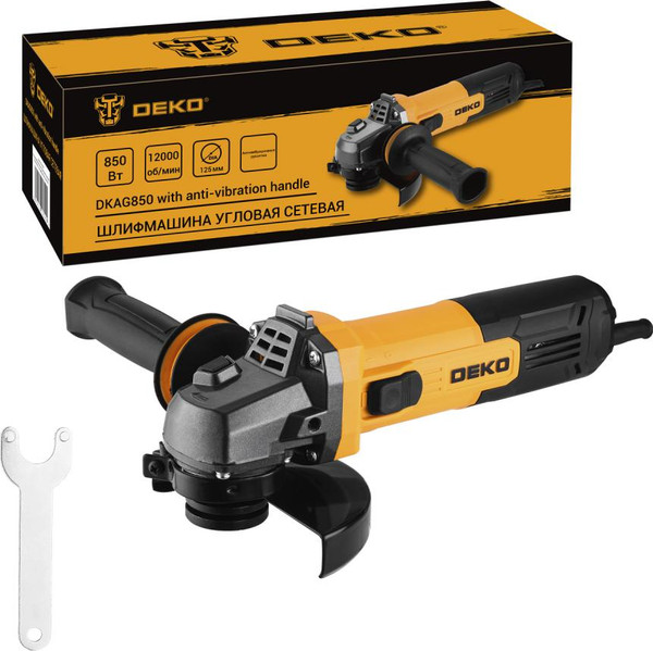 Угловая шлифовальная машина Deko DKAG850- фото
