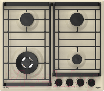 Газовая варочная панель Korting HG 6302 CTB- фото