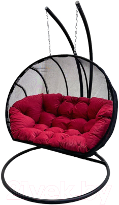Кресло подвесное Craftmebelby Кокон Двойной Лайт с подушкой- фото2