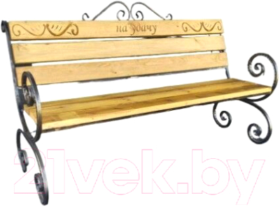 Скамья садовая Saniji На удачу С16 1700x400x500