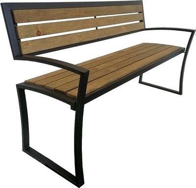 Скамья садовая Saniji С37 1600x480x465- фото2