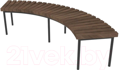 Скамья садовая Saniji Полукруглая С44 1660x400x450