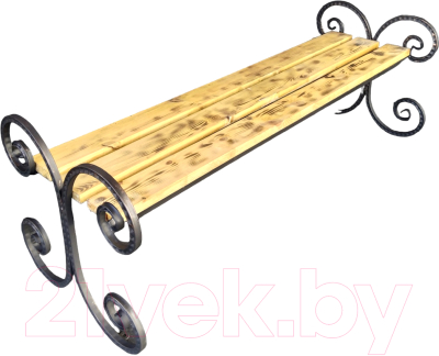 Скамья садовая Saniji Завиток С95 1500x450x500