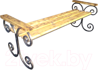 Скамья садовая Saniji С97 1500x450x500