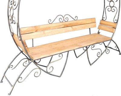 Скамья садовая Saniji С аркой С101 2300x500x2100- фото2