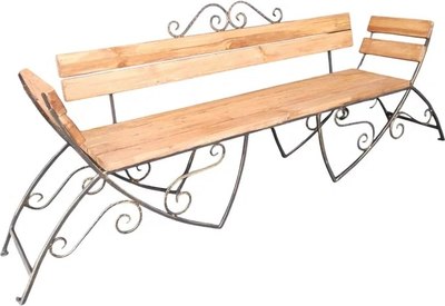 Скамья садовая Saniji Улыбка С102 2300x500x700- фото2