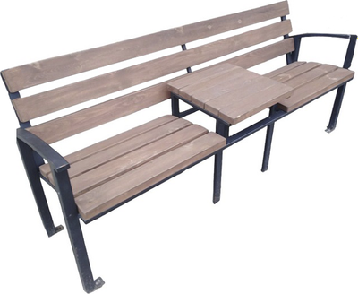 Скамья садовая Saniji Со столиком С107 2000x450x900