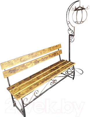 Скамья садовая Saniji 1660x500x850 с кормушкой